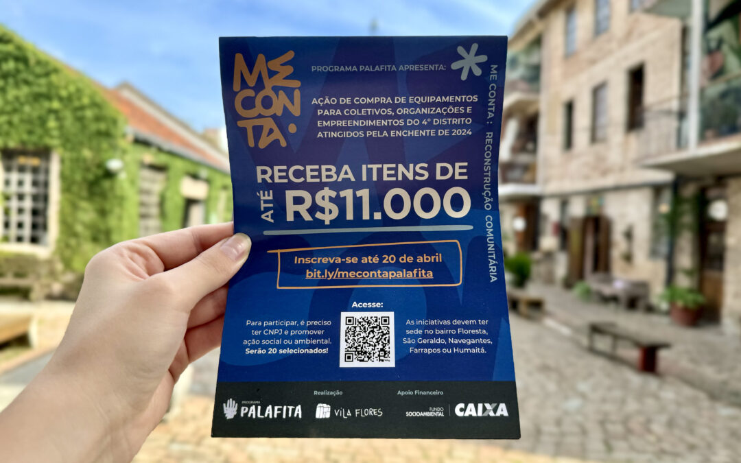Programa Palafita destina R$220 mil a projetos socioambientais do 4º Distrito